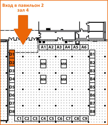 Схема павильона
